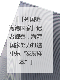「列国鉴·海湾国家」记者观察：海湾国家努力打造中东“发展样本”