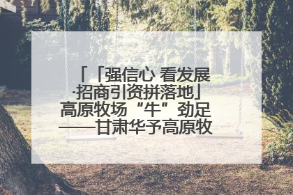 「强信心 看发展·招商引资拼落地」高原牧场“牛”劲足——甘肃华予高原牧场高标准奶牛肉牛养殖项目一线见闻