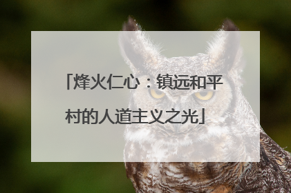 烽火仁心：镇远和平村的人道主义之光