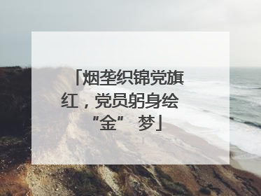 烟垄织锦党旗红，党员躬身绘 “金” 梦