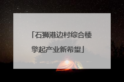 石狮港边村综合楼擎起产业新希望