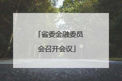 省委金融委员会召开会议