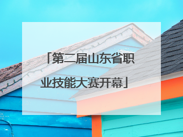 第二届山东省职业技能大赛开幕