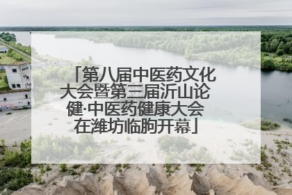第八届中医药文化大会暨第三届沂山论健·中医药健康大会在潍坊临朐开幕