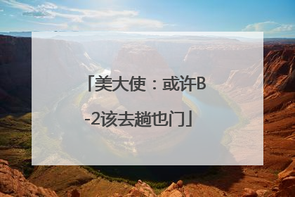 美大使：或许B-2该去趟也门