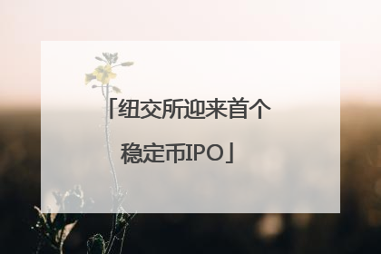纽交所迎来首个稳定币IPO