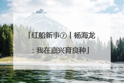 红船新事⑦丨杨海龙：我在嘉兴育良种