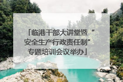临港干部大讲堂暨“安全生产行政责任制”专题培训会议举办