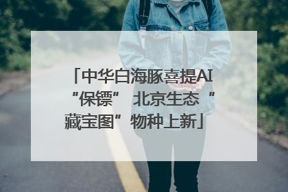 中华白海豚喜提AI“保镖” 北京生态“藏宝图”物种上新
