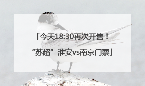 今天18:30再次开售！“苏超”淮安vs南京门票