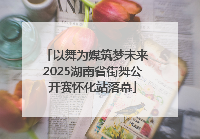 以舞为媒筑梦未来 2025湖南省街舞公开赛怀化站落幕