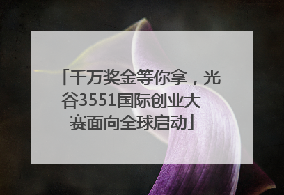千万奖金等你拿，光谷3551国际创业大赛面向全球启动