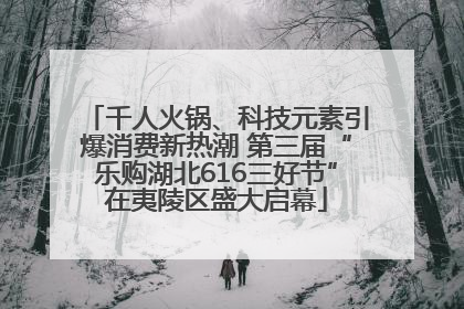 千人火锅、科技元素引爆消费新热潮 第三届“乐购湖北616三好节”在夷陵区盛大启幕