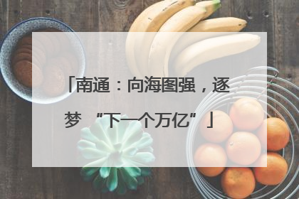 南通：向海图强，逐梦 “下一个万亿”