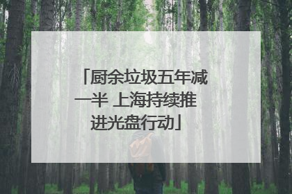 厨余垃圾五年减一半 上海持续推进光盘行动