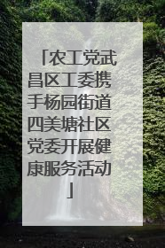 农工党武昌区工委携手杨园街道四美塘社区党委开展健康服务活动