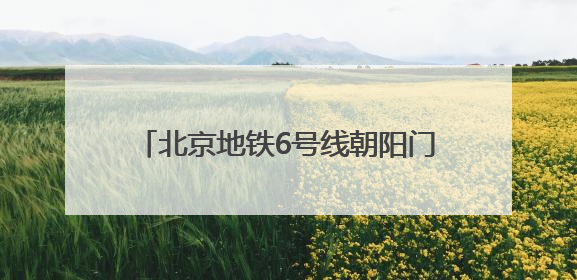 北京地铁6号线朝阳门站解锁“魔法出行”