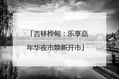 吉林桦甸：乐享嘉年华夜市焕新开市