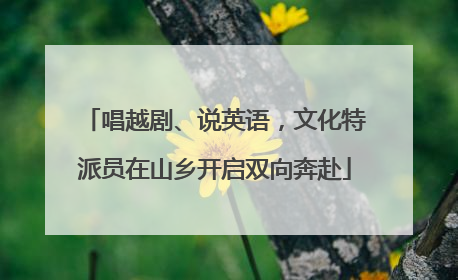 唱越剧、说英语，文化特派员在山乡开启双向奔赴