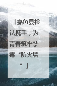嘉鱼县检法携手，为青春筑牢禁毒“防火墙”