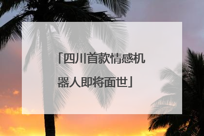 四川首款情感机器人即将面世