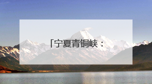 宁夏青铜峡：以“新”破题 向“绿”而行