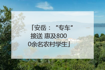 安岳：“专车”接送 惠及8000余名农村学生