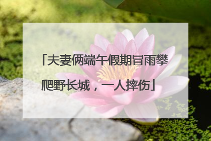 夫妻俩端午假期冒雨攀爬野长城，一人摔伤