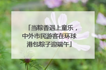 当粽香遇上童乐，中外市民游客在环球港包粽子迎端午