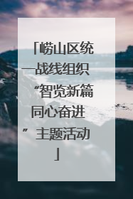 崂山区统一战线组织“智览新篇 同心奋进”主题活动