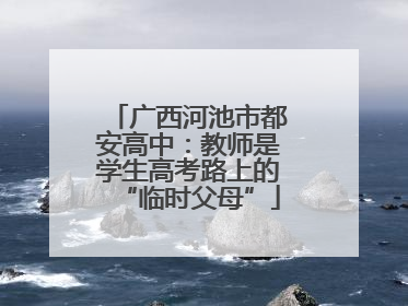 广西河池市都安高中：教师是学生高考路上的“临时父母”