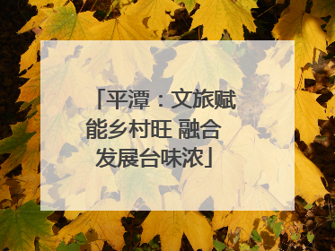 平潭：文旅赋能乡村旺 融合发展台味浓