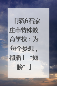 探访石家庄市特殊教育学校：为每个梦想，都插上“翅膀”