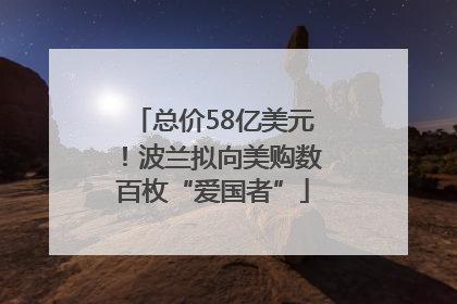 总价58亿美元！波兰拟向美购数百枚“爱国者”
