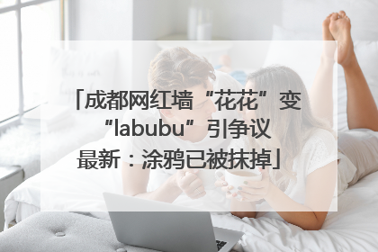 成都网红墙“花花”变“labubu”引争议 最新：涂鸦已被抹掉