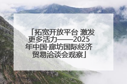 拓宽开放平台 激发更多活力——2025年中国·廊坊国际经济贸易洽谈会观察