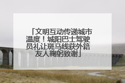 文明互动传递城市温度！城阳巴士驾驶员礼让斑马线获外籍友人鞠躬致谢