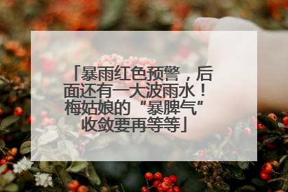 暴雨红色预警，后面还有一大波雨水！梅姑娘的“暴脾气”收敛要再等等
