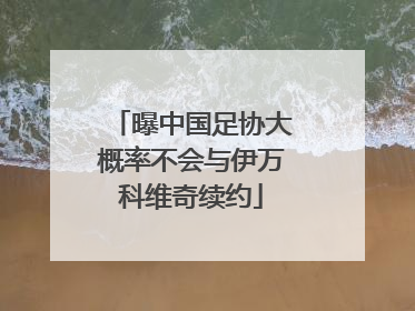 曝中国足协大概率不会与伊万科维奇续约