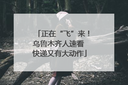 正在“飞”来！乌鲁木齐人速看 快递又有大动作