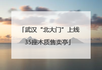 武汉“北大门”上线35座木质售卖亭