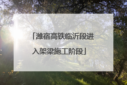 潍宿高铁临沂段进入架梁施工阶段