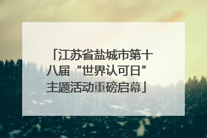 江苏省盐城市第十八届“世界认可日”主题活动重磅启幕