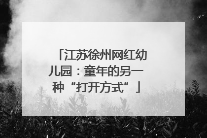 江苏徐州网红幼儿园：童年的另一种“打开方式”