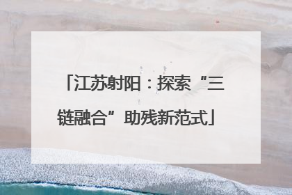 江苏射阳：探索“三链融合”助残新范式