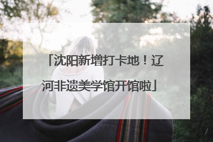 沈阳新增打卡地！辽河非遗美学馆开馆啦