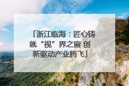 浙江临海：匠心铸就“视”界之窗 创新驱动产业腾飞