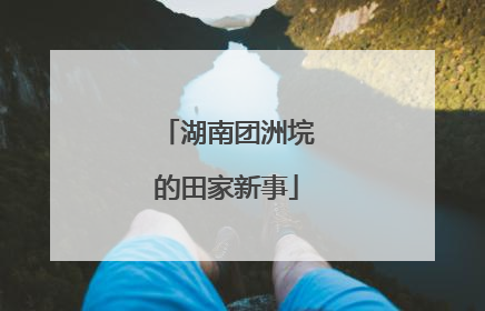 湖南团洲垸的田家新事