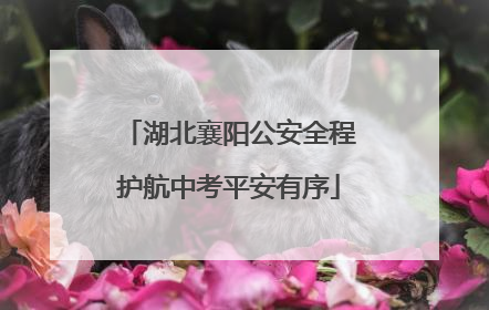 湖北襄阳公安全程护航中考平安有序