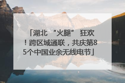湖北 “火腿” 狂欢！跨区域通联，共庆第85个中国业余无线电节